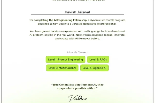 AI Engineering Fellowship
